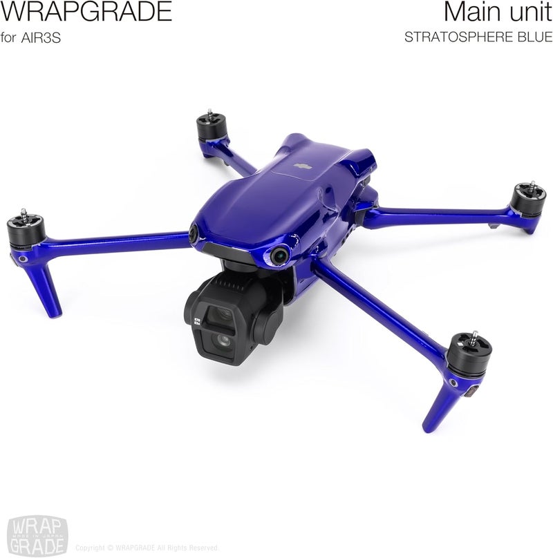 WRAPGRADE Store Skin Decal Sticker Compatible with DJI Air 3S (Stratosphere Blue) - Image 2